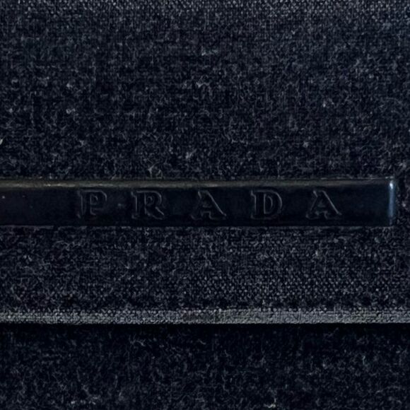 AUTH PRADA WALLET- bifold gray - Picture 2 of 10